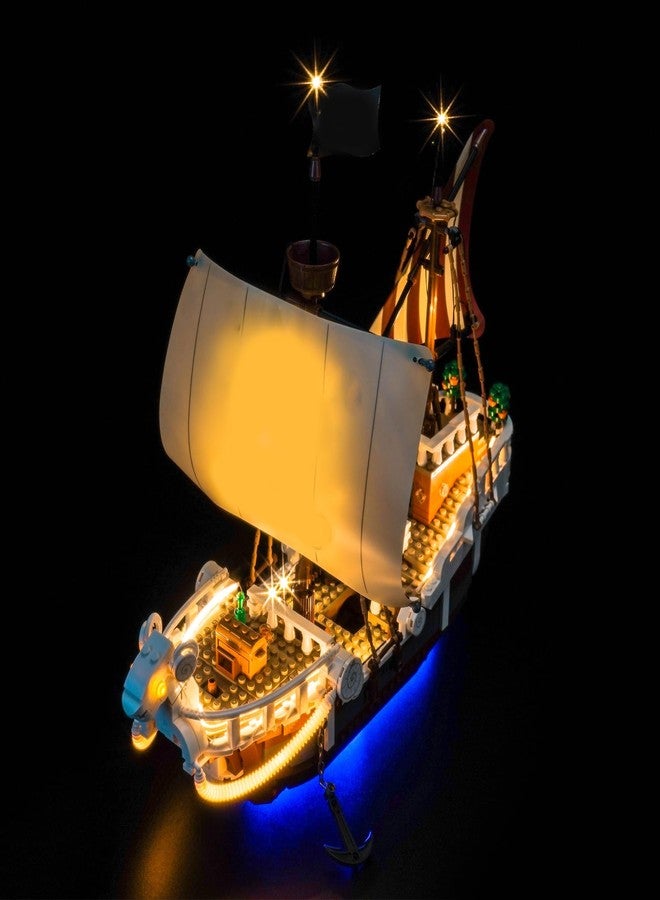 مصباح LED من BrickBling فقط، متوافق مع سفينة القراصنة Going Merry من Lego One Piece 75639 - باستثناء النموذج (إصدار RC) - Image 4